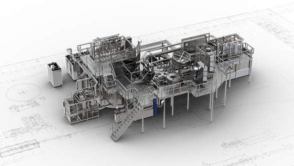 Aseptik-System mit Peressigsäure-Entkeimung für Flaschen PET-Asept L